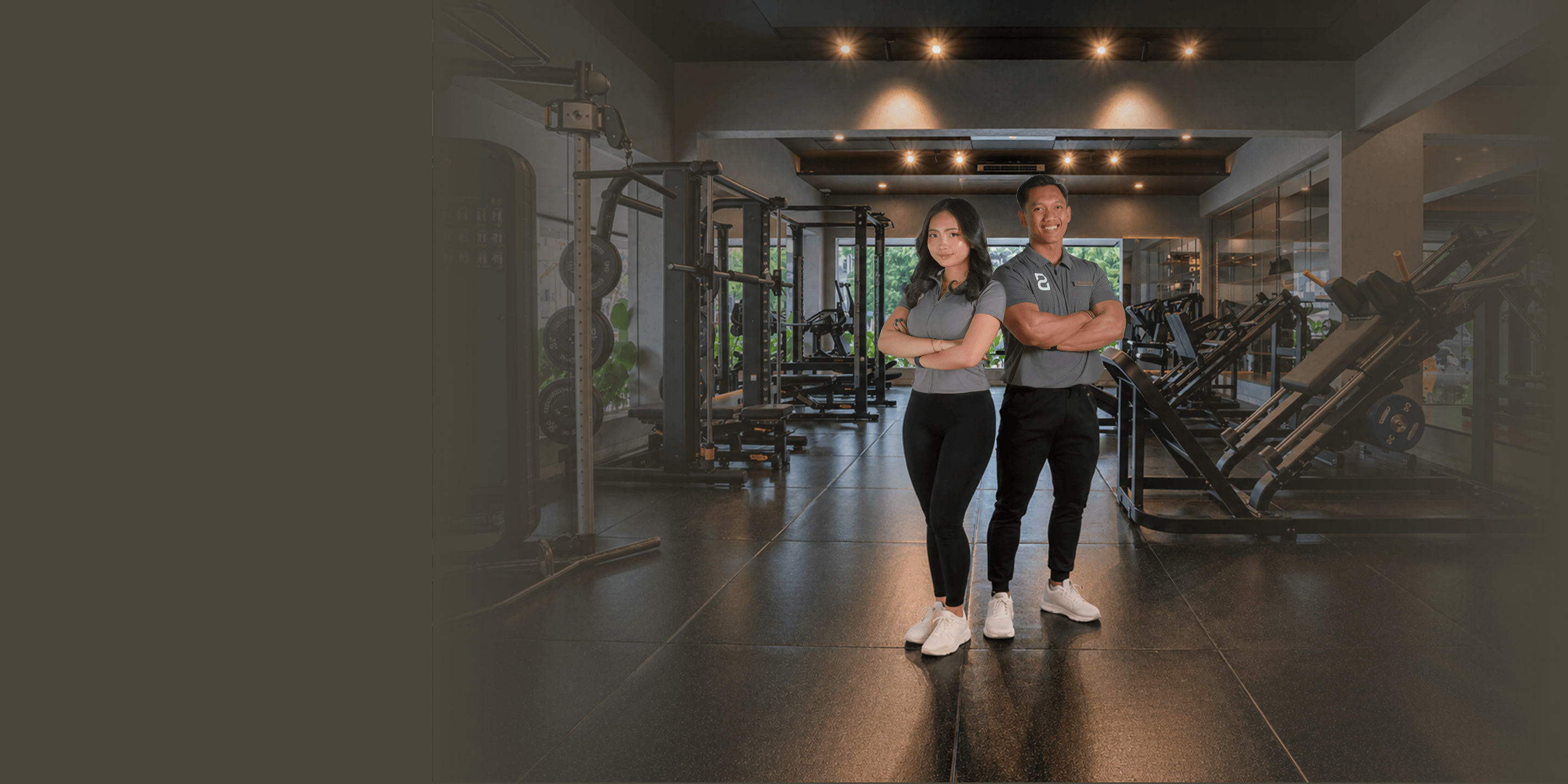Modern gym interior